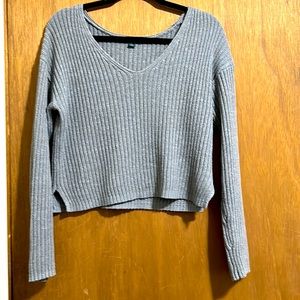 Slightly cropped knitted sweater